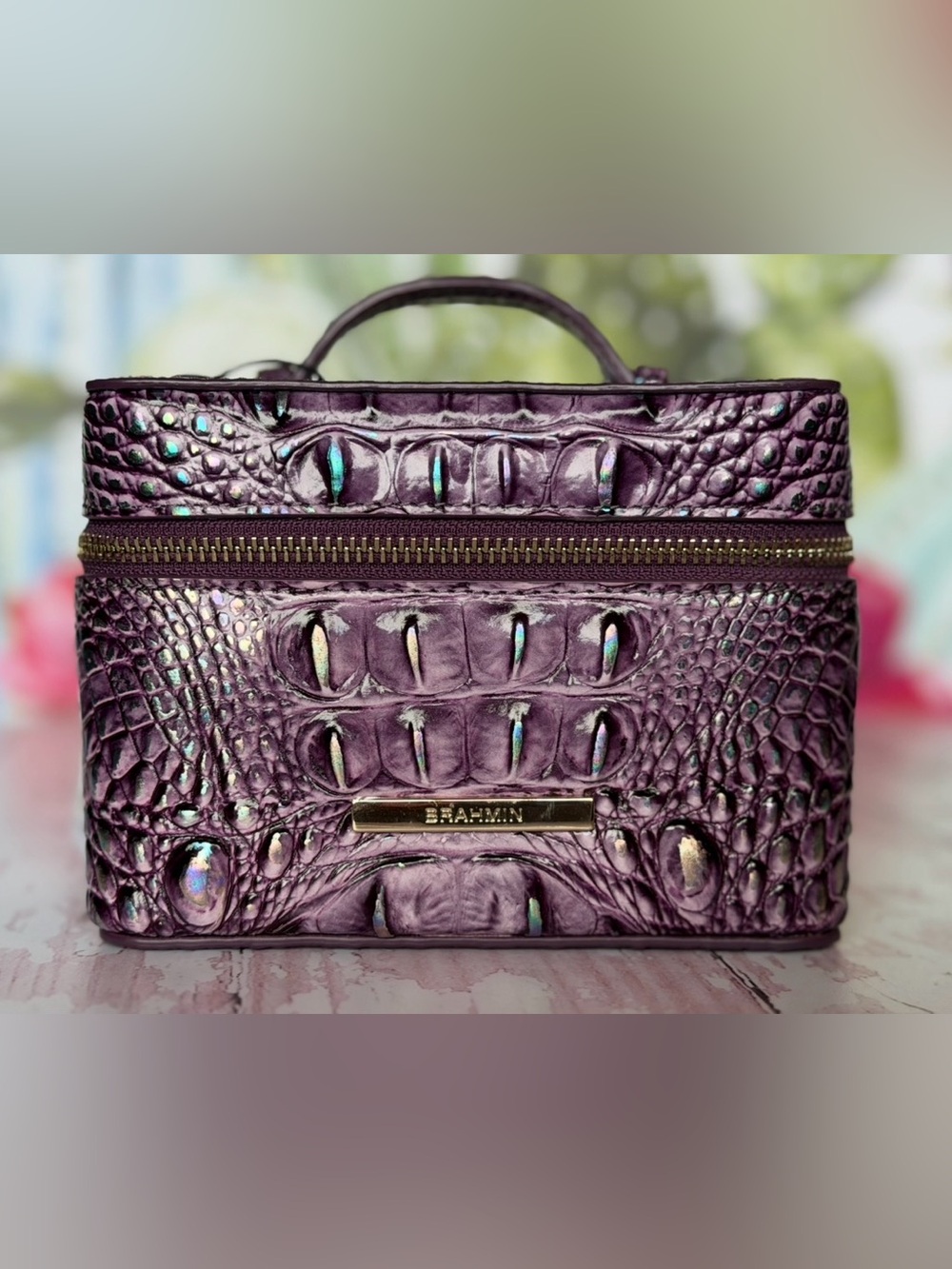 Brahmin Small Charmaine Passion Purple Melbourne Leather NWT price firm